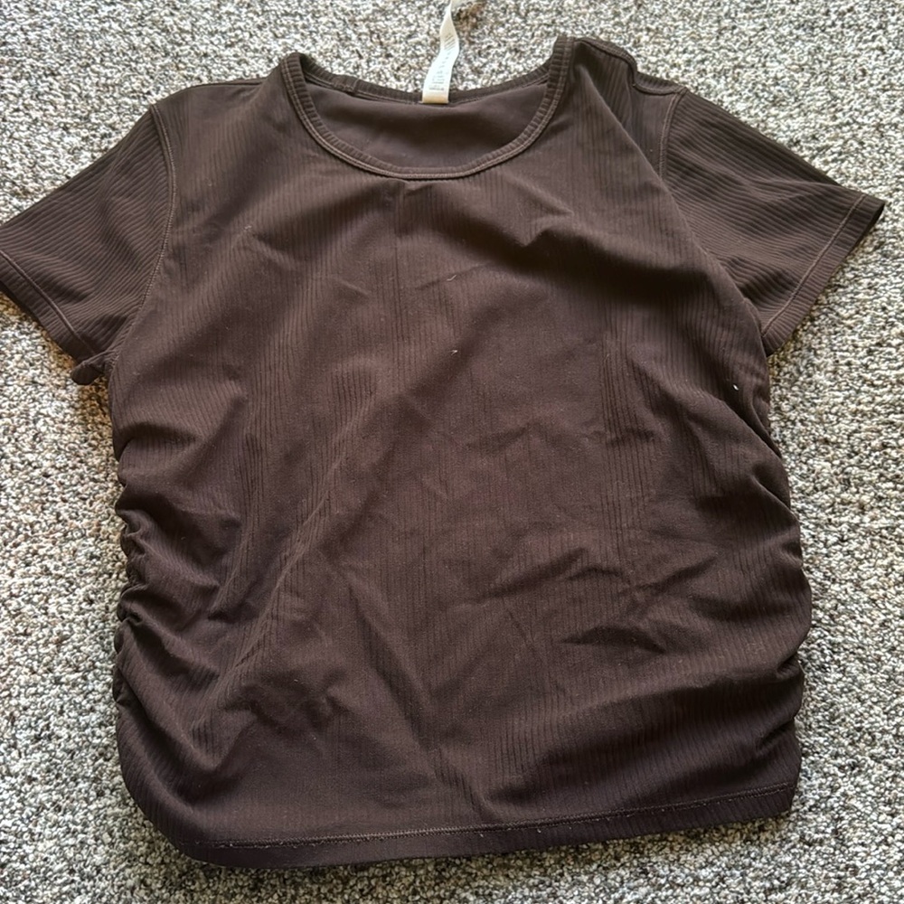 Lululemon Chocolate Brown cinched top